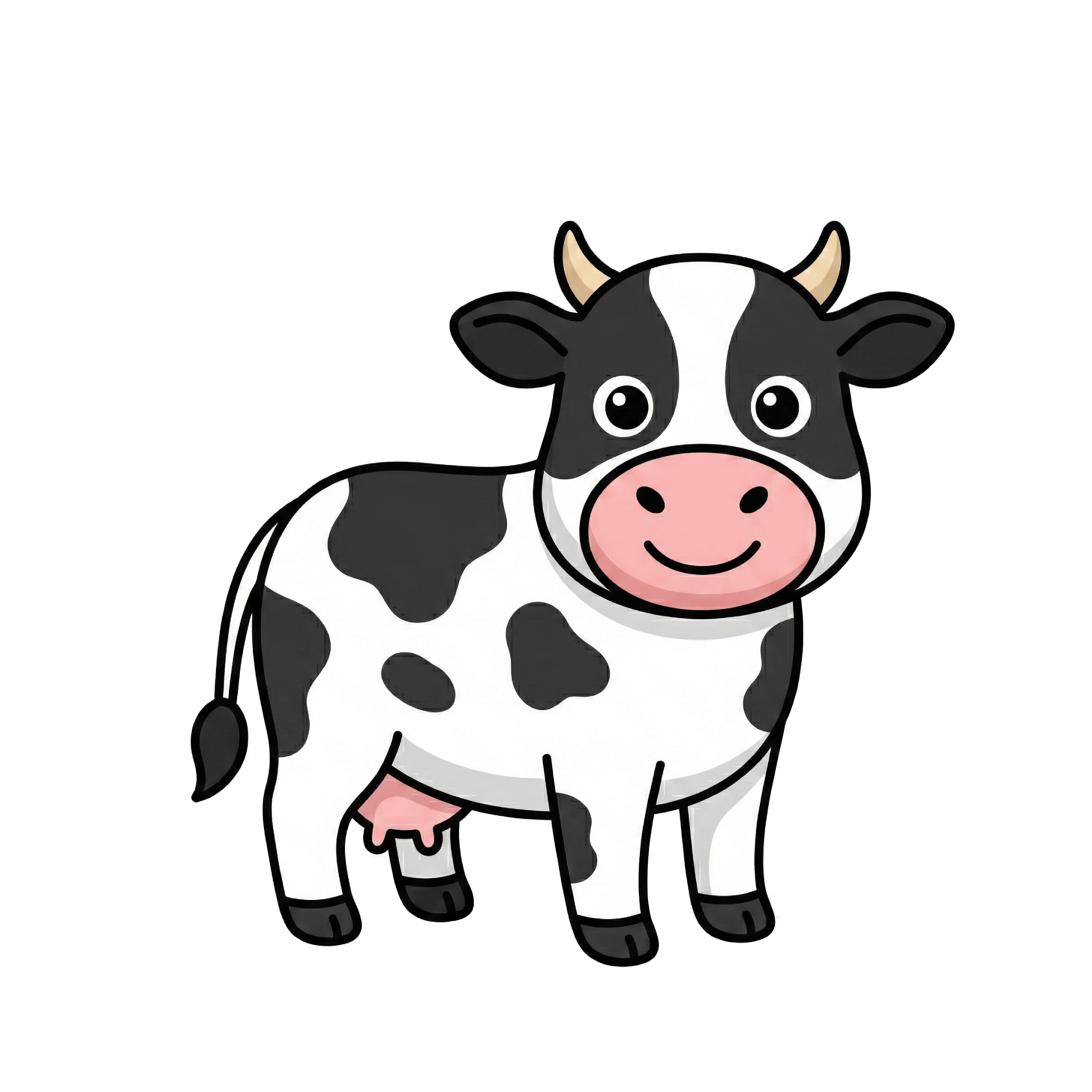 Cow pet overlay character