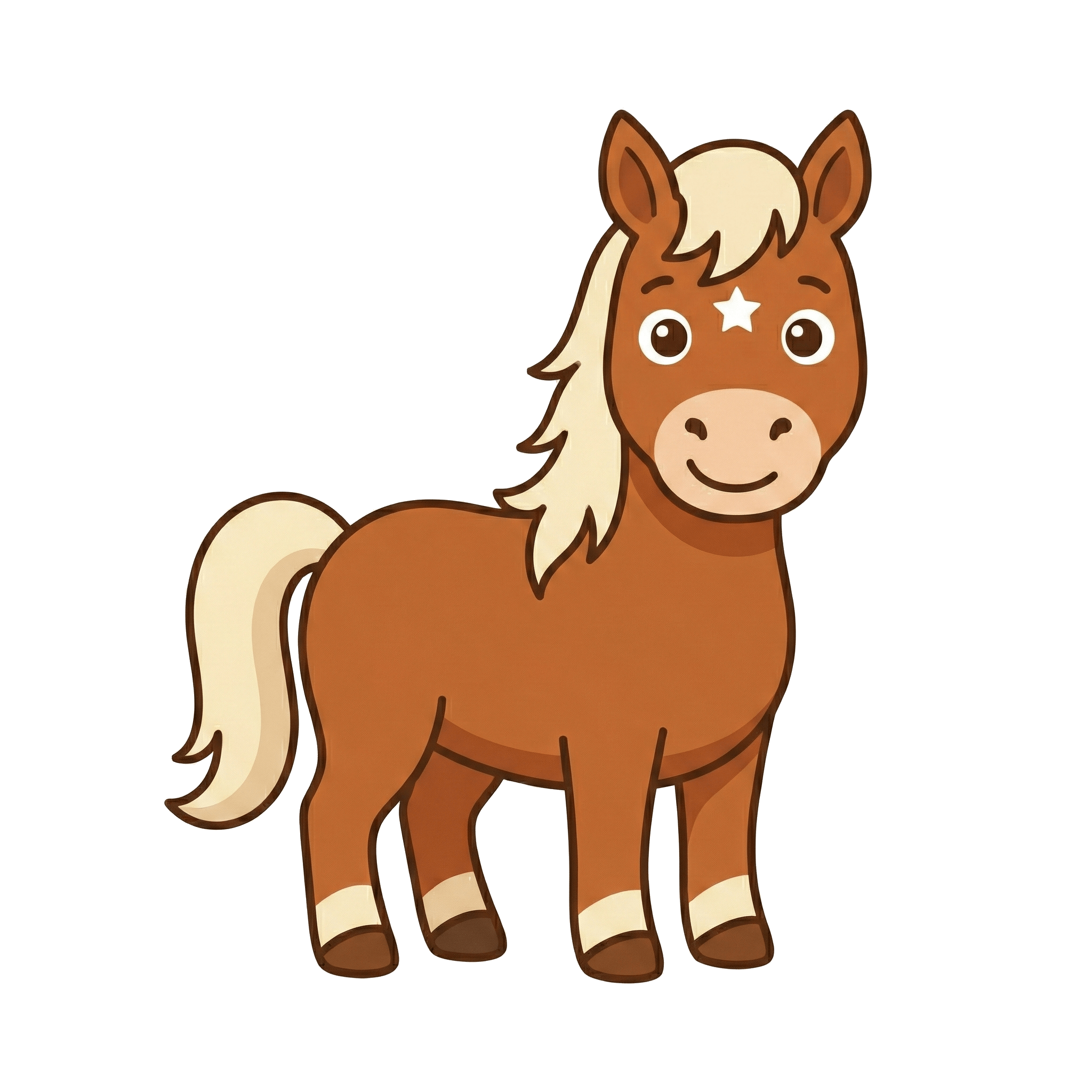 Horse pet overlay character