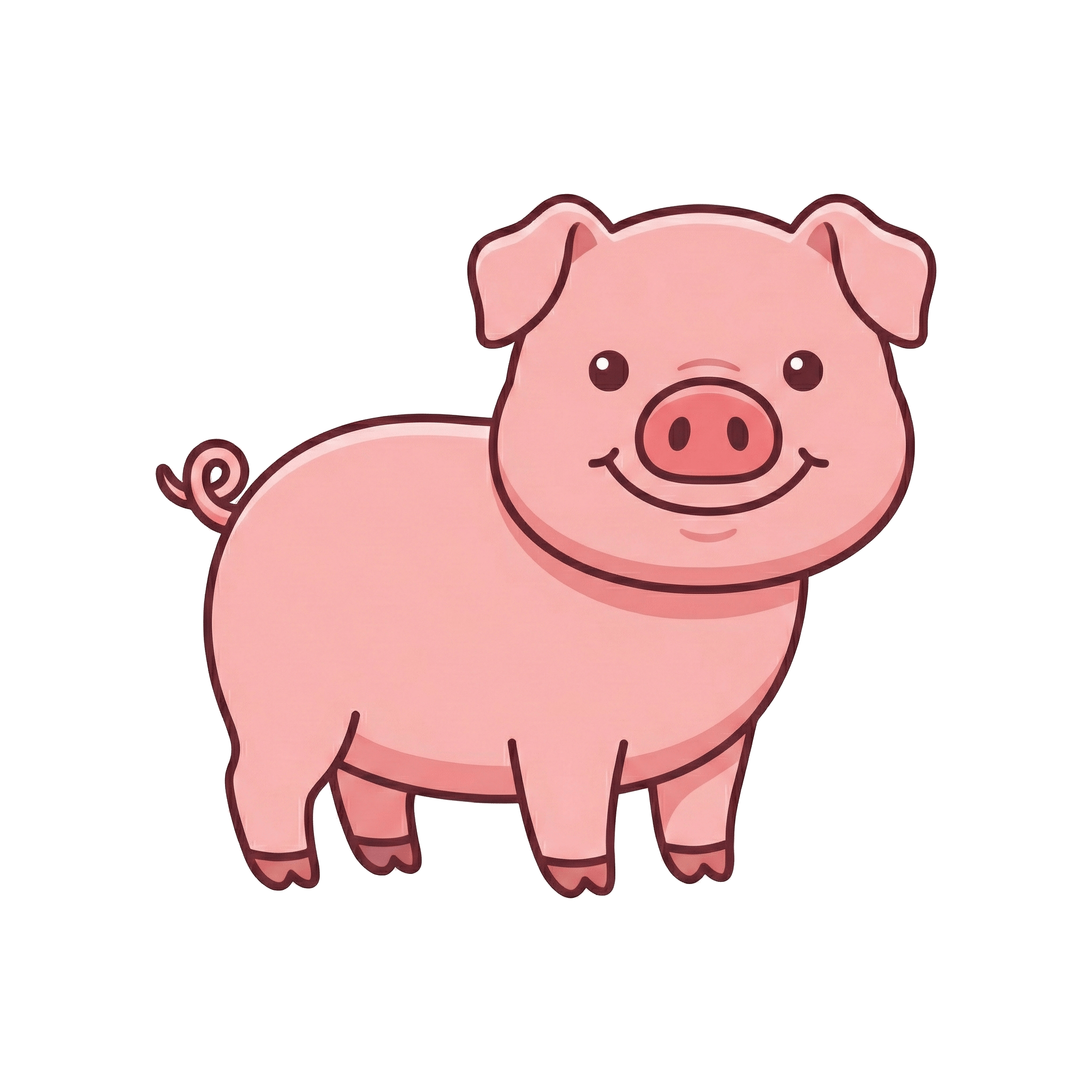 Pig pet overlay character