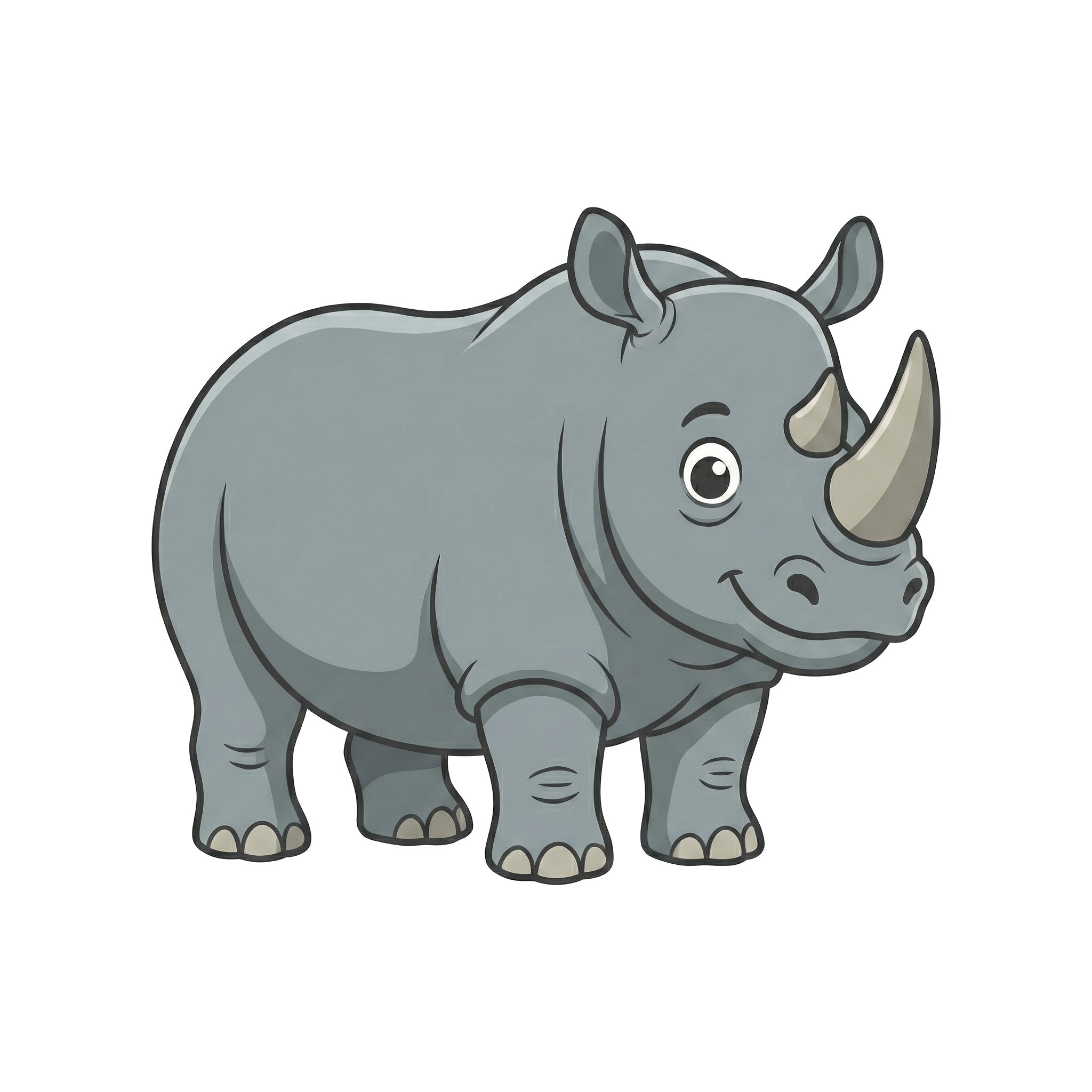 Rhinoceros pet overlay character