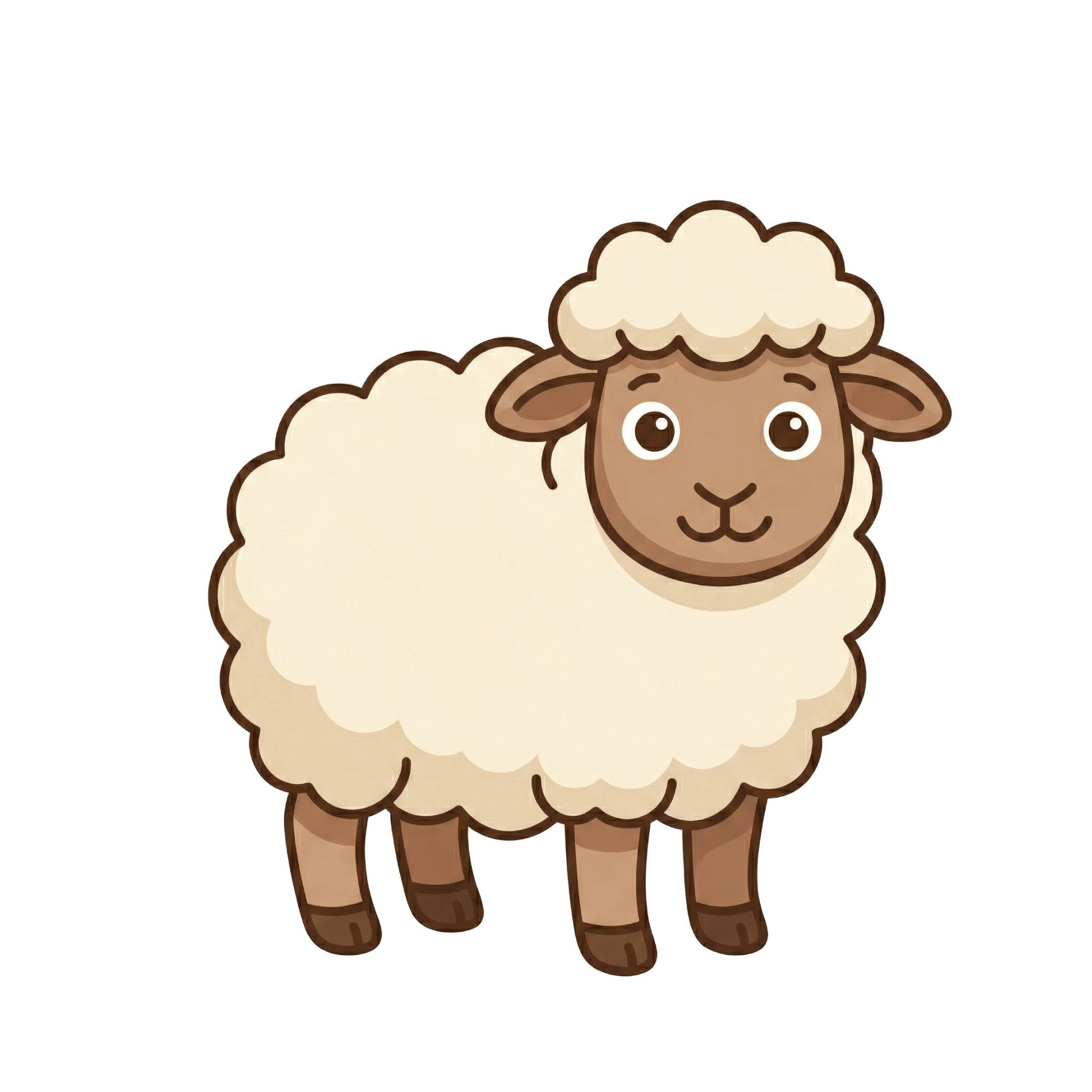 Sheep pet overlay character