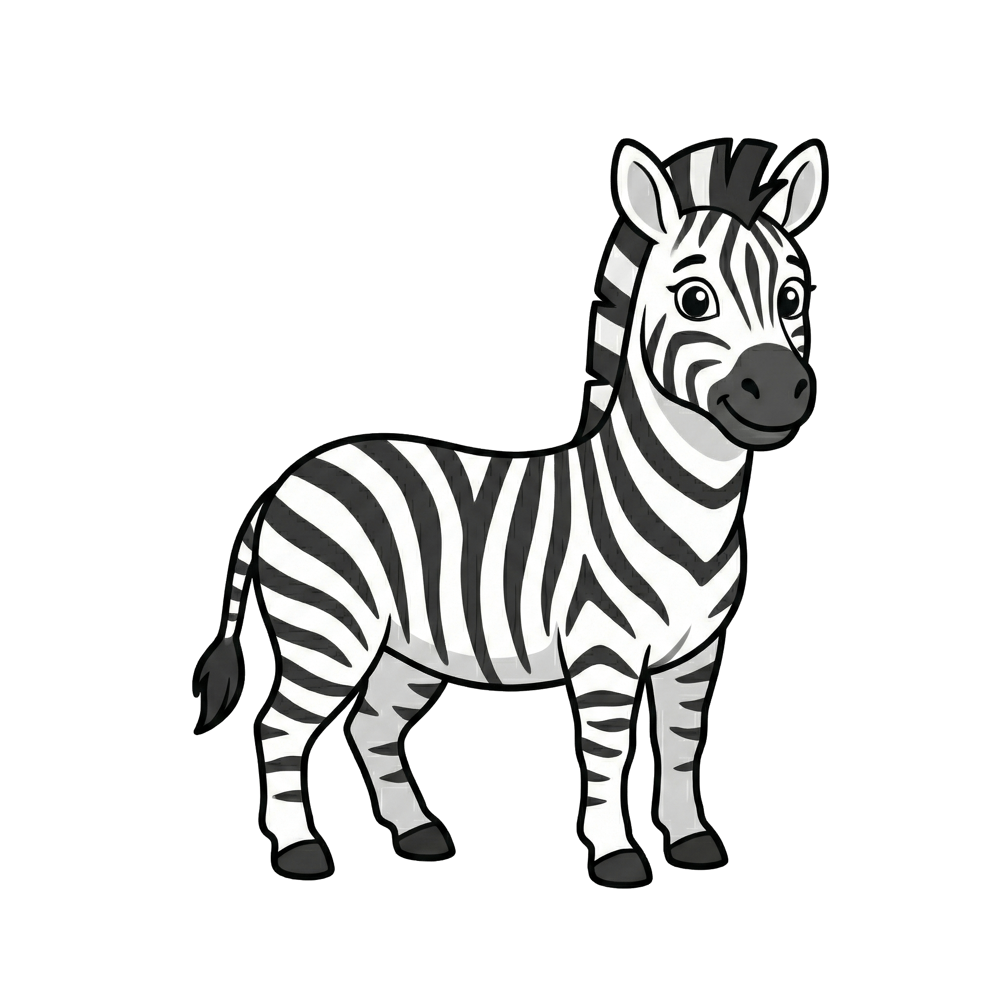 Zebra pet overlay character