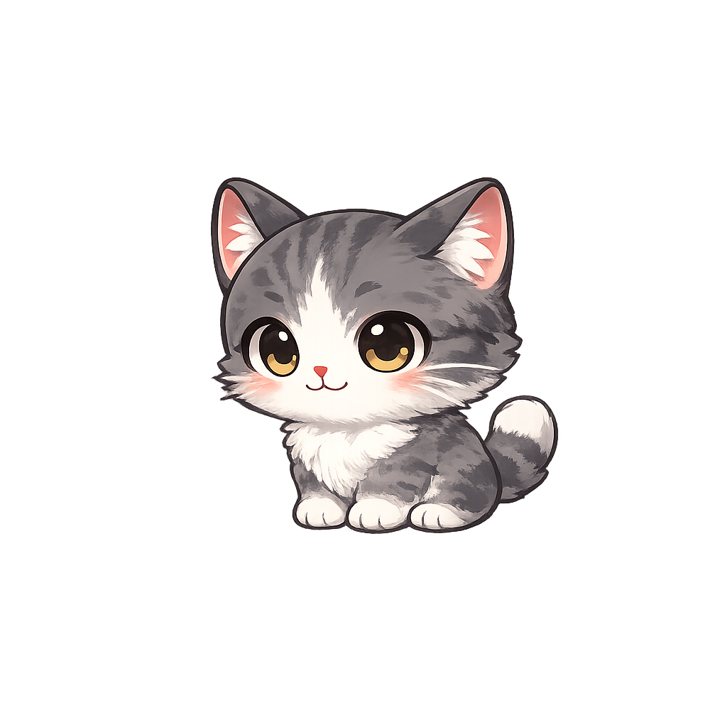 Milo Chibi kitten pet widget preview